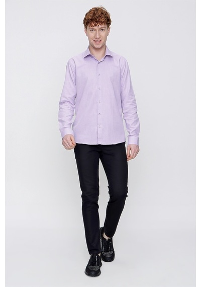 Morven Erkek Lila %100 Pamuk Oxford Slim Fit Dar Kesim Gömlek Lila Morven Erkek Lila %100 Pamuk Oxford Slim Fit Dar Kesim Gömlek Lila