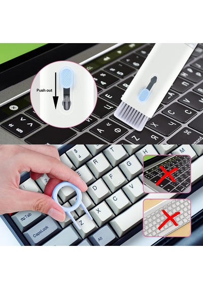 7'si 1 Arada Elektronik Temizleme Kiti, Klavye Ve Kulaklık Temizlik Aparatı