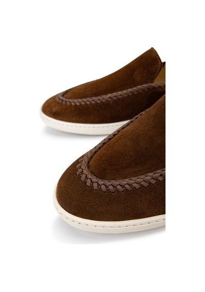 Giampiero Nicola Erkek Hakiki Deri Kahverengi Loafer Ayakkabı 664 47007b Erk Ayk Y26 Brown