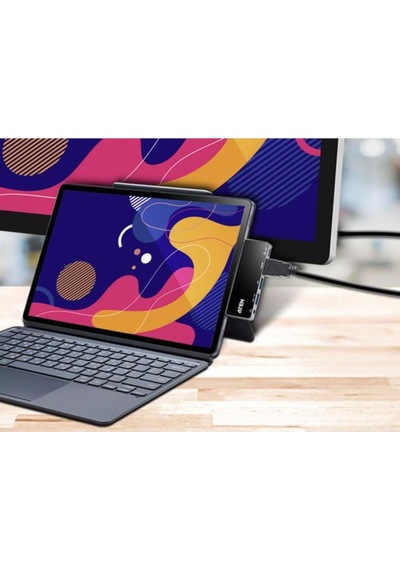 Aten-Uh3238 Usb-C Travel Dock With Power Pass-Through