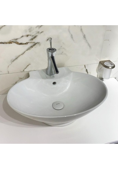 Eva Banyo Lena E-4106 Tezgah Üstü Porselen Lavabo
