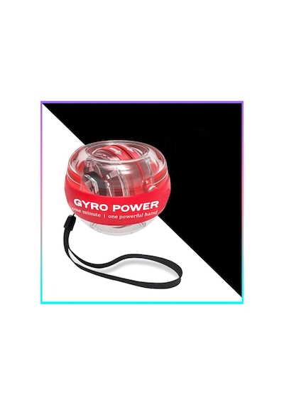 Autostart Çantalı Multilight Powerball Bilek Egzersiz Topu Kırmız Çok Renkli