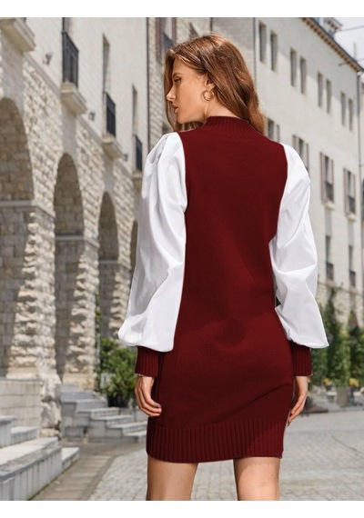 Aqe Fashion Bisiklet Yaka Selanik Örgü Yürütme Saç Desenli Gömlek Kol Triko Bordo Elbise Bordo Aqe Fashion Bisiklet Yaka Selanik Örgü Yürütme Saç Desenli Gömlek Kol Triko Bordo Elbise Bordo