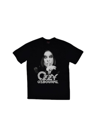 Stoned&Fame Ozzy Osbourne Baskılı T-shirt SIYAH