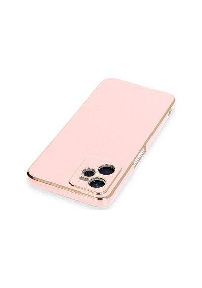 Realme C35 Kılıf Volet Silikon - Pembe Düz Renkli