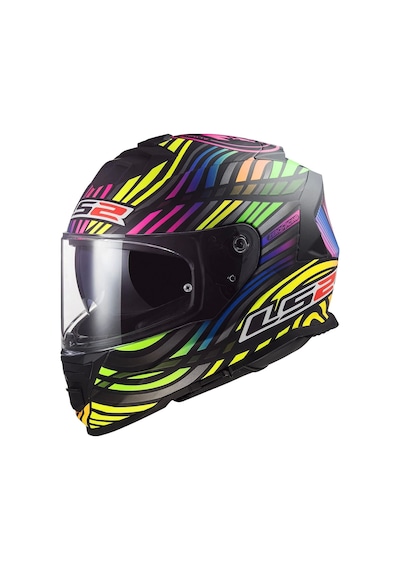 Ls2 Storm 2 Power Kask Mat Siyah - Gökkuşağı
