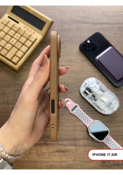 Apple iPhone 17 Air Uyumlu Kamera Korumalı Darbeye Dayanıklı Renk Atmayan Keep Silikon Kılıf Kahverengi Apple iPhone 17 Air Uyumlu Kamera Korumalı Darbeye Dayanıklı Renk Atmayan Keep Silikon Kılıf Kahverengi