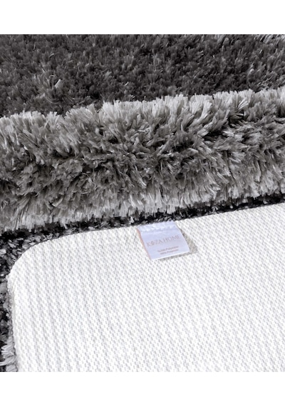 Koza Home Douro Shaggy 2li Banyo Paspası Füme Kaydırmaz Taban 60 X 100 - 50 Füme