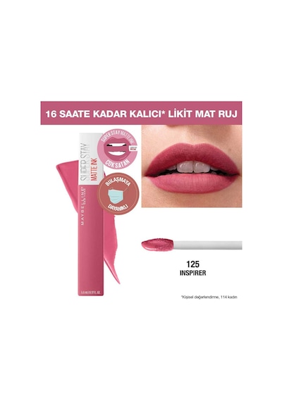 Super Stay Matte Ink City Edition Likit Mat Ruj - 125 Inspirer 75