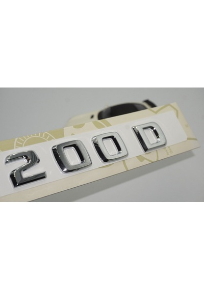 200 D Bagaj Krom ABS 3M 3D Yazı Logo Ürün