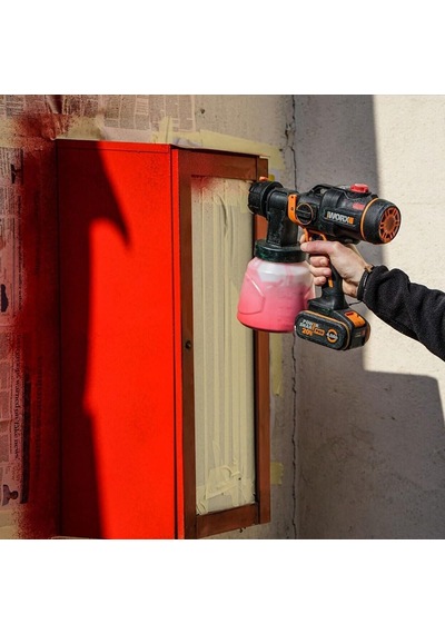 Worx Wx020.9 20volt Kömürsüz Devir Ayarlı Boya Tabancası + 4 Parç