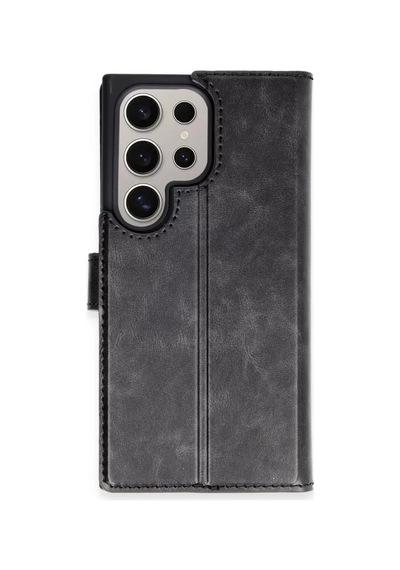 Newface Samsung Galaxy S24 Ultra Kılıf Trend S Plus Kapaklı Kılıf - Siyah