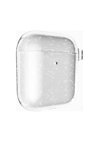 Mobilefix Apple Uyumlu AirPods Allstar Airbag 32 Parlayan Simli Saydam Renkli Kılıf-şeffaf Şeffaf