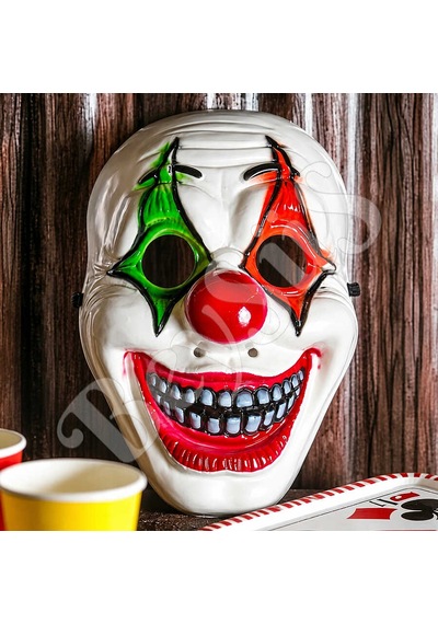 Halloween Maske Palyaço Kırmızı Yeşil Tüm Yaşlar