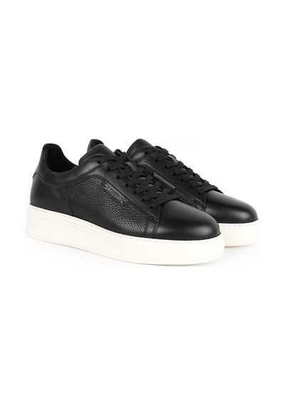 Libero L5770 Hakiki Deri Ultra Hafif Kalın Eva Taban Bağcıklı Erkek Sneaker Günlük Ayakkabı Syh-byz
