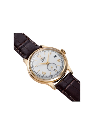 Orient Kurmalı Otomatik Deri Kahverengi Beyaz Kadran 38 Mm Erkek Kol Saati