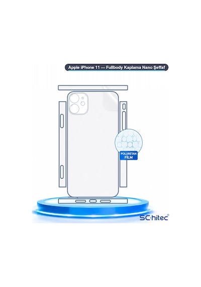 Apple iPhone 11 Uyumlu Fullbody Arka Kaplama Hidrojel Koruyucu Film 67950774