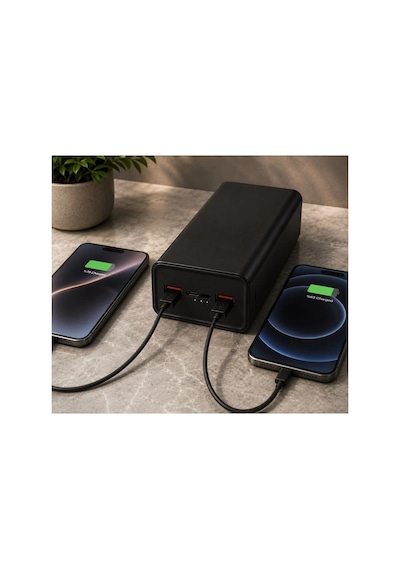 Enerx Enr-p30t 30.000 Mah 22.5 Watt Led Göstergeli Powerbank Siyah