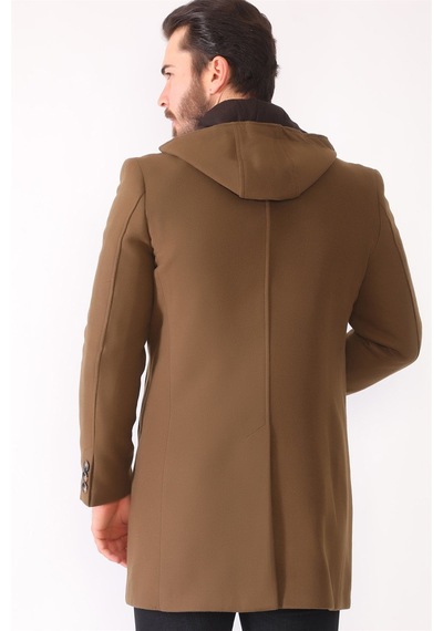 Plt8395 Dewberry Battal Palto-Camel-Camel