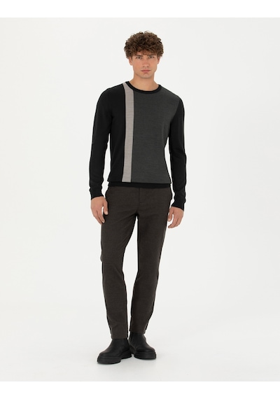 Pierre Cardin Erkek Siyah Triko Kazak 50278089-vr046 Siyah