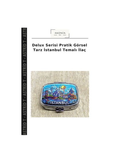 Delux Serisi Pratik Görsel Tarz İstanbul Temalı Çok Renkli