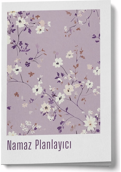 1 Yıllık Namaz Planlayıcı Defterim - Lila Çok Renkli