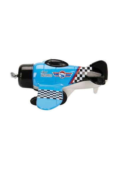 Die-cast Metal Çek Bırak Oyuncak Savaş Uçağı 15 Cm Mavi