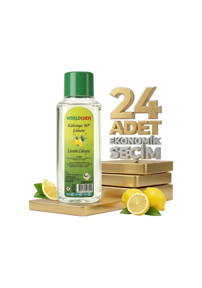 Worldchem Limon Kolonyası 24x250 Ml