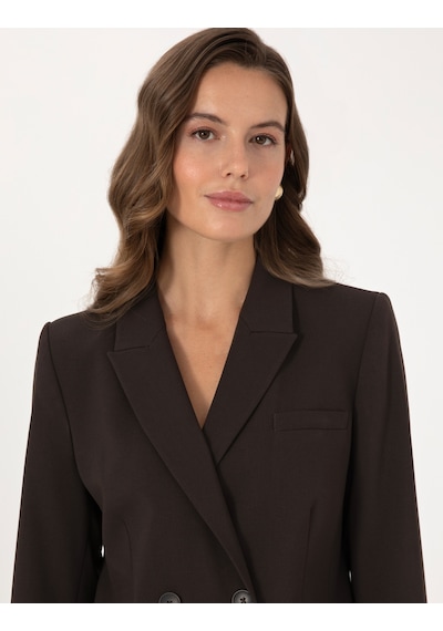 Pierre Cardin Kadın Koyu Kahverengi Ceket 50318351-vr084