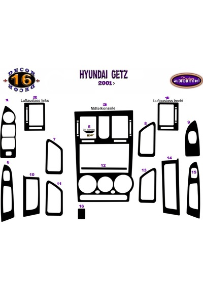 Hyundai Getz Konsol/Maun Kaplama 2009
