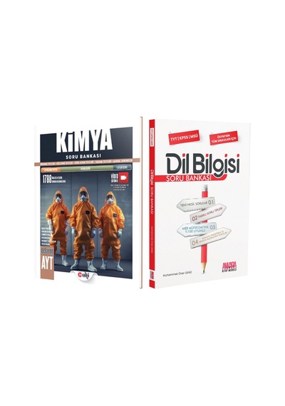 Ulti Yayınları Ayt Kimya Ve Akm Dil Bilgisi Soru Bankası Seti 2 Kitap