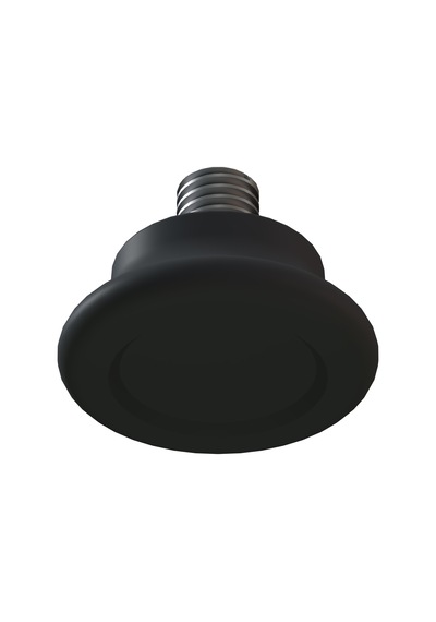 Cateksss M8x15 Düz Bingo Ayak, Pingo Ayak Çap:30 Mm Gri