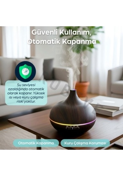 Otomatik Hava Nemlendirici Buhar Makinesi, 550 Ml Kapasiteli