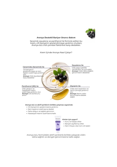 Royéva Hassas ve Kuru Ciltler İçin Bariyer Onarıcı ve Nemlendirici Krem 50 ML