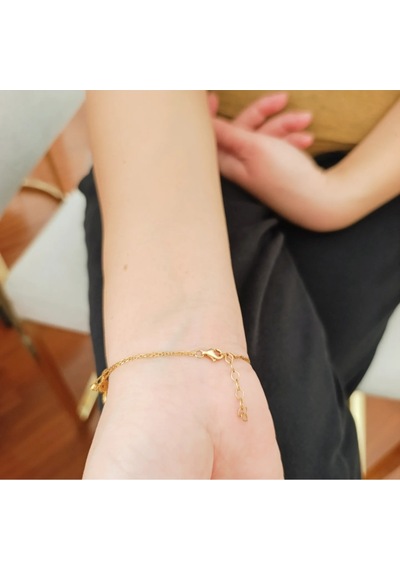 Oriental Kuyumculuk Jewellery Büyük Gold Altin Siyah Ve Beyaz Tasli Gumus Bileklik Bilezik Altın