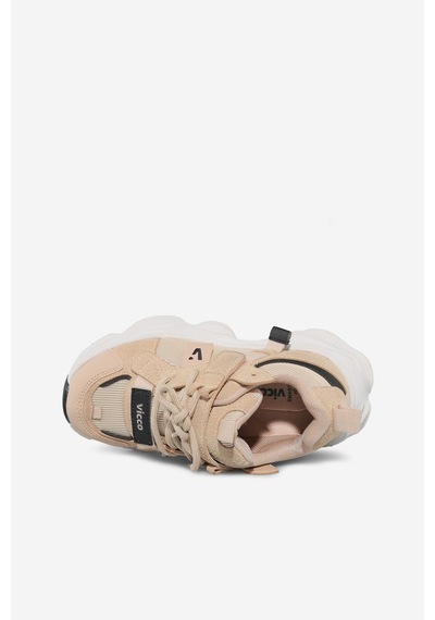 Vicco Ceni Basic Unisex Çocuk Bej Spor Ayakkabı