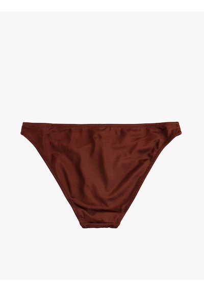 Koton Standart Bel Bikini Altı Kahverengi 6sak00041mm Kahve