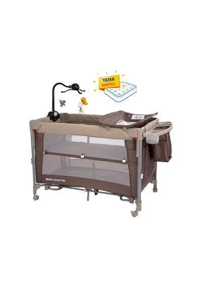 Smart Fold Anne Yanı Oyun Parkı 60 X 104 Cm Bej
