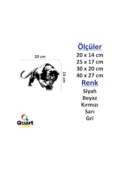 Panter Panther Kaplan Puma Oto Sticker Araba Sticker Panter Panther Kaplan Puma Oto Sticker Araba Sticker