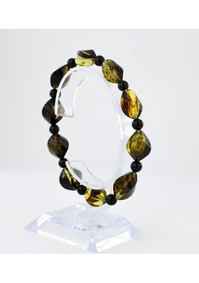 Kehribar Bileklik Özel Tasarım Ambergold Blk23-36 Çok Renkli