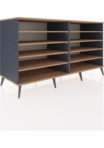 Kronos Konsol 8 Raflı 176x59x99 Antrasit-çam Antrasit-çam Kronos Konsol 8 Raflı 176x59x99 Antrasit-çam Antrasit-çam