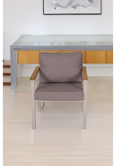 Neokas Balkon Mobilyası, Bahçe Takımı, 1 Koltuk, Kafe Koltuğu, Bekleme Alanı Koltuğu Beyaz