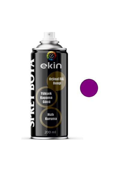 Sprey Boya 200 Ml Mor Parlak Yüksek Kapatıcı Mor