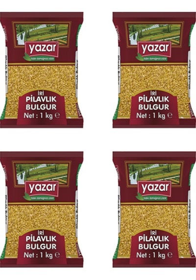 Yazar İri Taneli Pilavlık Bulgur 4 x 1 KG