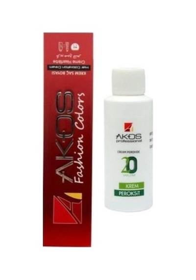 Akos 7.2 Orta Kumral Bej Saç Boyası 60 Ml+ Akos 20 Volüm Oksidan 60 Ml