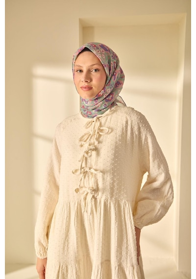 Silk Home Soft Eşarp 73090-20 Pastel Yeşil, Eflatun, Pembe, Somon Pembe