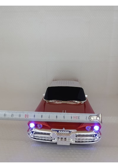 Oyuncak Klasik Araba Kablosuz Bluetooth Hoparlör Speaker Fm Radyo Sd Kart Usb Müzik Çalar - Turuncu-
