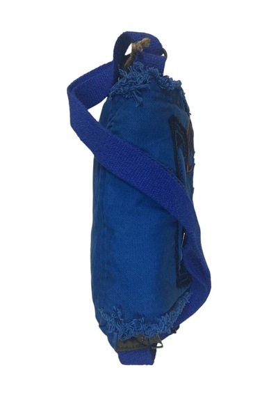 Old Cotton Cargo Vintage Küçük Salaş Unisex Günlük Çapraz Postacı Çantası S Boy 26x20cm Mavi