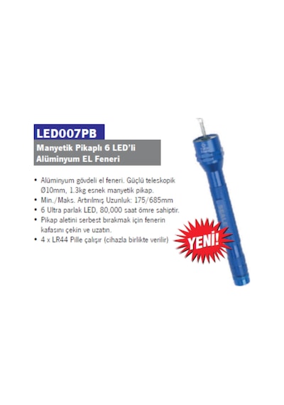 Sealey El Feneri 6 Led Mıknatıs Kaldırıcılı 10 Adet