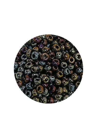 Dökme Cam Kum Boncuk 8/0 3 Mm - 60 Gram - Alacalı Renk - Bnc192